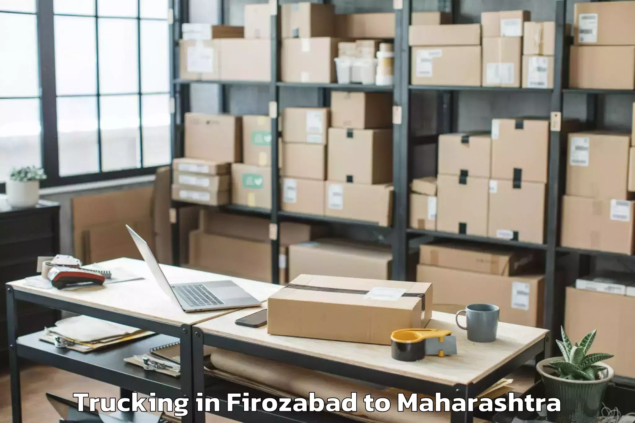 Easy Firozabad to Savner Trucking Booking